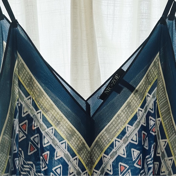 100% SILK handkerchief style summer maxi - Picture 3 of 6